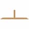 Ekena Millwork Portland Smooth Timber Gable Bracket, Western Red Cedar, 60"W x 20"H x 1 1/2"D x 3 1/2"F, 8/12 Pitch GBW060X20X0204POR00SWR - alternate 1